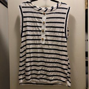 Hailey & Co blue striped XL tank